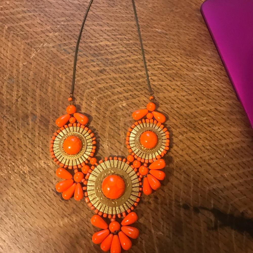 Orange Statement Necklace